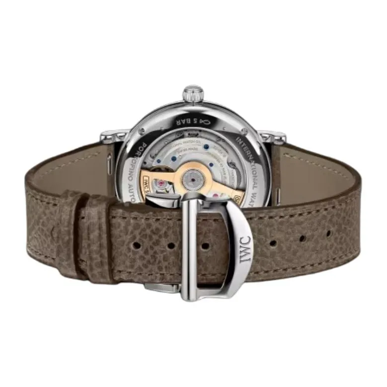 IWC Portofino Automatic Mechanical Movement Women's Watch 37mm Gray Dial Stainless Steel Watch Case-3