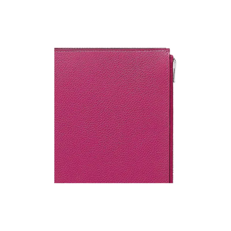 HERMES Evercolor Calfskin Book Cover Puffy Merch Women's L3 Rose Pourpre Purple Rose-2