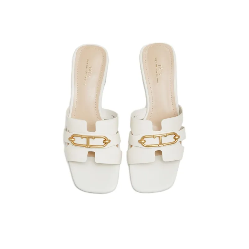 TATA Slide Slippers Women's Solid Color-8