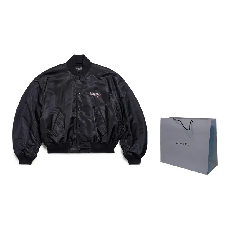 Balenciaga Logo Embroidered Jacket-2