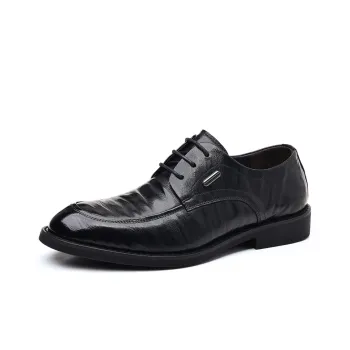 Romon Dress Shoes Men Low Top Black, Brown