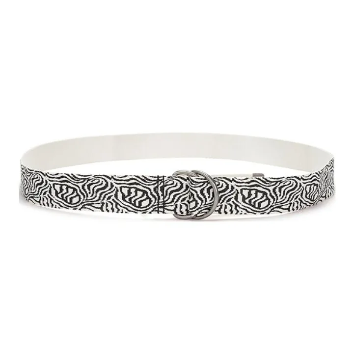 Dickies Badge Embroidery Belt Unisex Black 4cm-2