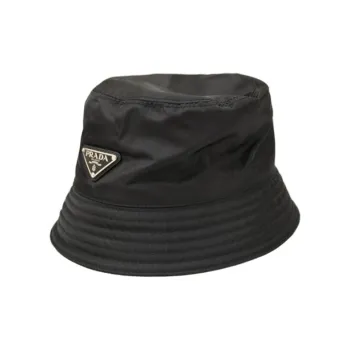 PRADA Canvas Bucket Hats Men's Black