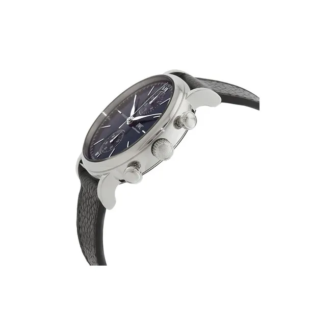 IWC Portofino Collection Automatic Mechanical Movement Men's Watches Watch 39mm Blue Dial Cow Leather Strap-1