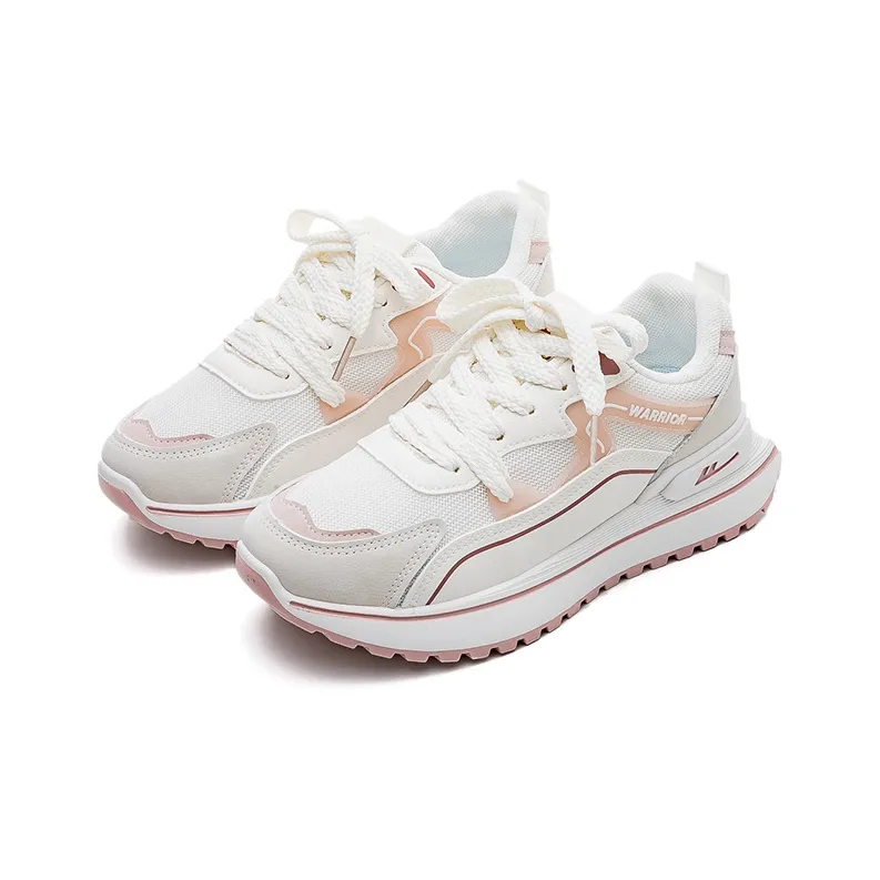 WARRIOR Chunky Sneakers Women's Low Top Pink-1
