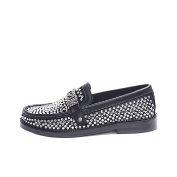 MOSCHINO Embellished Round-Toe Loafers Women's