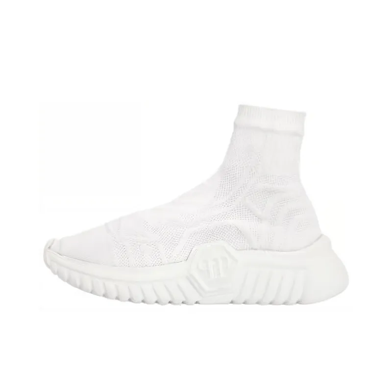 PHILIPP PLEIN High Top Casual Shoes Unisex White-0