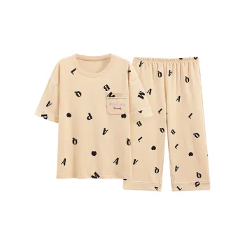 The Story Of The Flower Season Pajama Set Women's Khaki