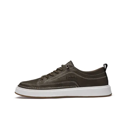 Extravagant Skateboard Shoes Men Low-Top Khaki