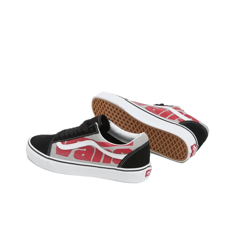 Vans Old Skool Slip-Resistant Cushioning Wear-Resistant Low-Top Skateboard Shoes Unisex Black Gray-3