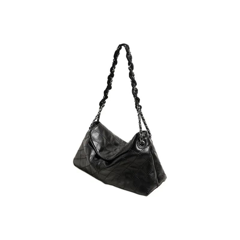 ROSEROOEN Calfskin Handbag Shoulder Bag Regular Women's Black/Ecru-2