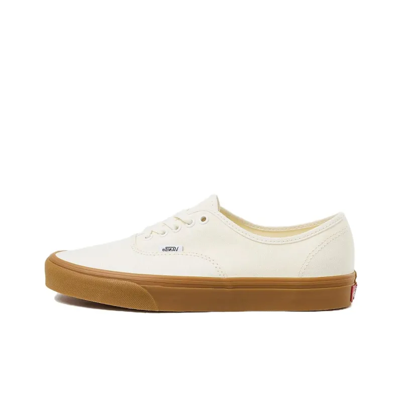 Vans Authentic Wear-resistant And Lightweight Low-Top Canvas Shoes Unisex Ecru-0