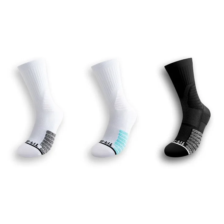 LUOLIAN Basketball Socks Unisex 3 Pack-0