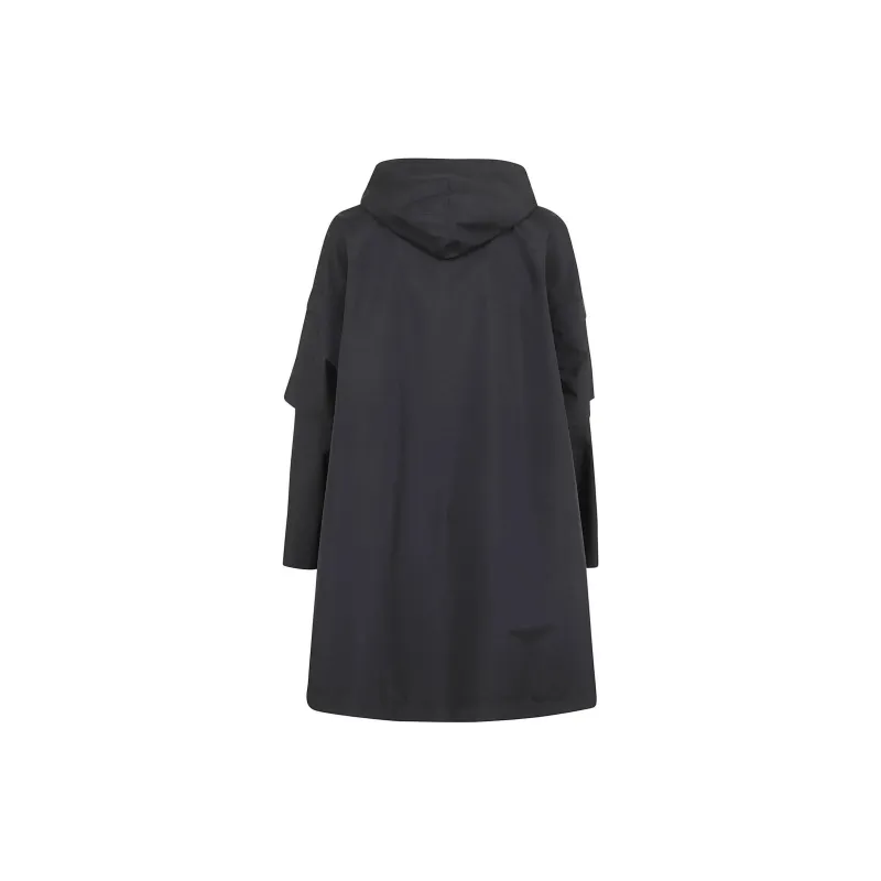 HERNO Long Sleeved Hooded Trench Coat-1