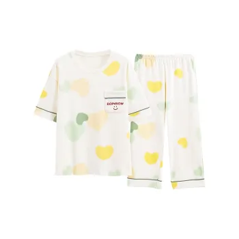 The Story Of The Flower Season Pajama Set Women's Ivory