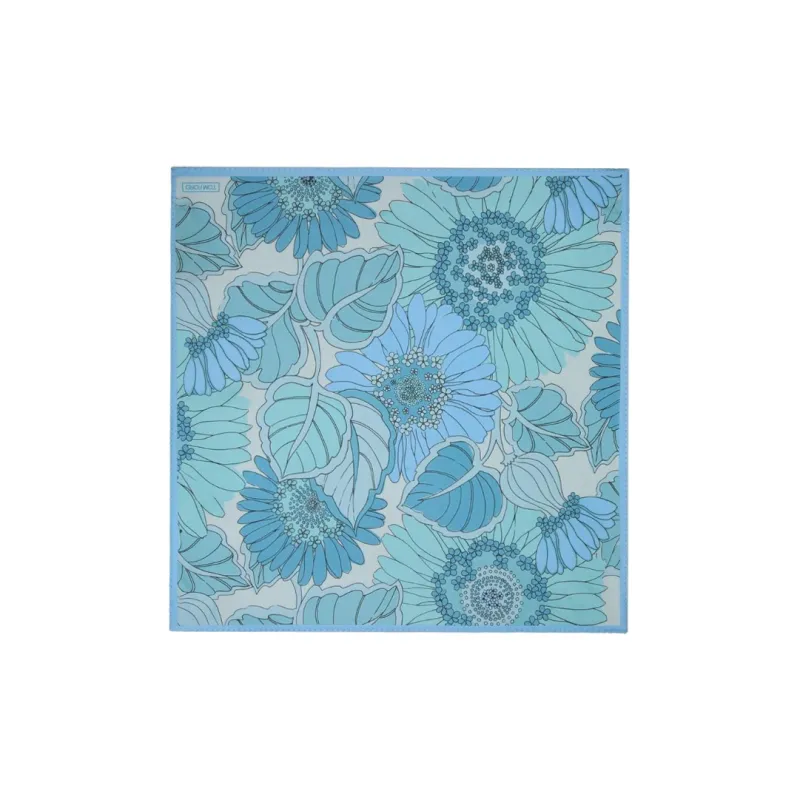 TOM FORD Square Scarf Men's Blue-2