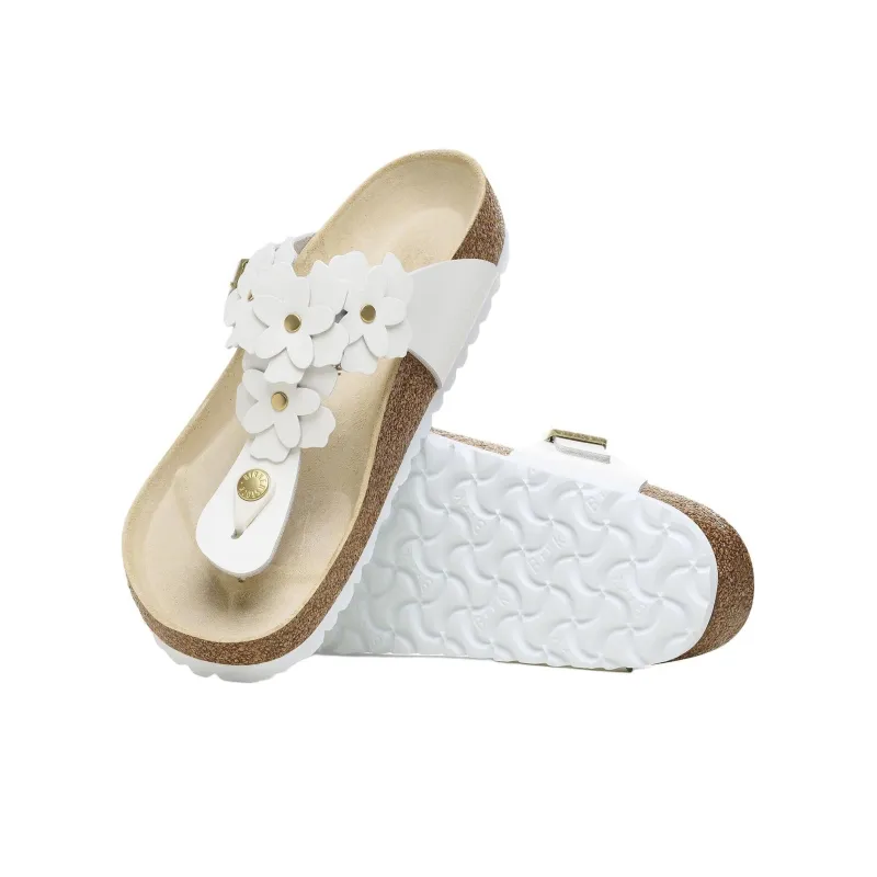 Birkenstock Gizeh Flip Flops Women's White Regular-4