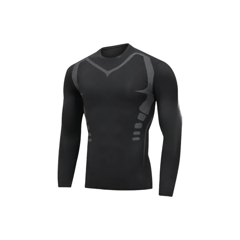 ACRUNU Long-Sleeved Compression Garment Yoga Top Sports Running Clothing Sweat-Wicking Quick Dry Long-Sleeved T-Shirt-4