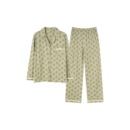 Follow The United States Pajama Set Women's Light Grass Green