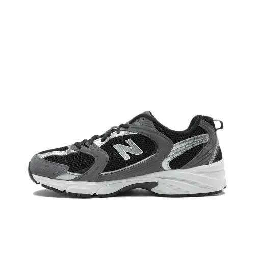 New Balance NB 530 Running Shoes Unisex Low-Top Silver/Black