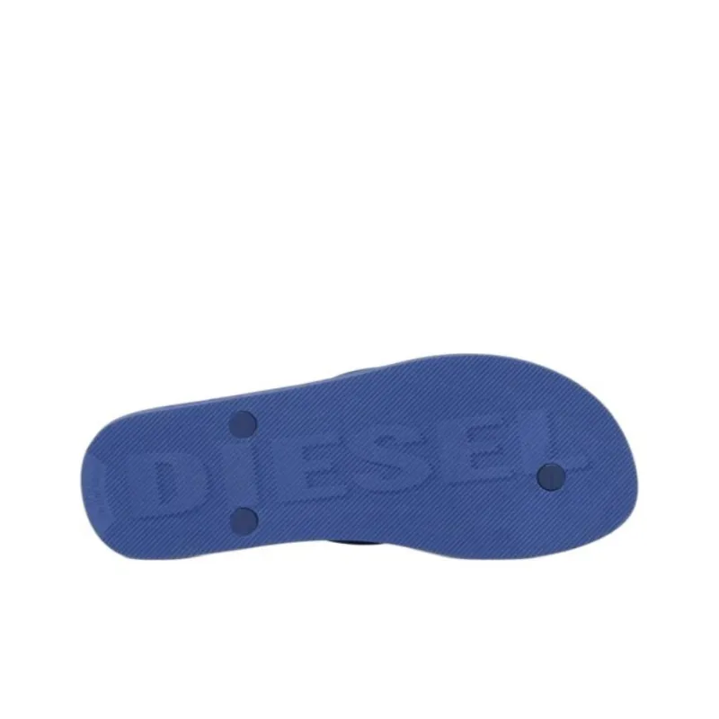 DIESEL Odor-Resistant Flip Flops Men's Blue-4