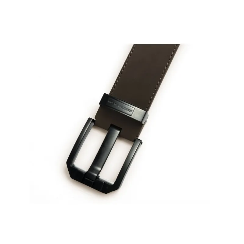 MAISON VINSON Trendy, Pin Buckle Business Cow Split Leather Belts Men's Width 4cm-11