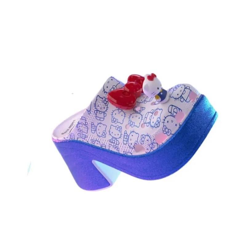 Crocs Siren Clog Hello Kitty 50th Anniversary Blue Glitter Women's-1