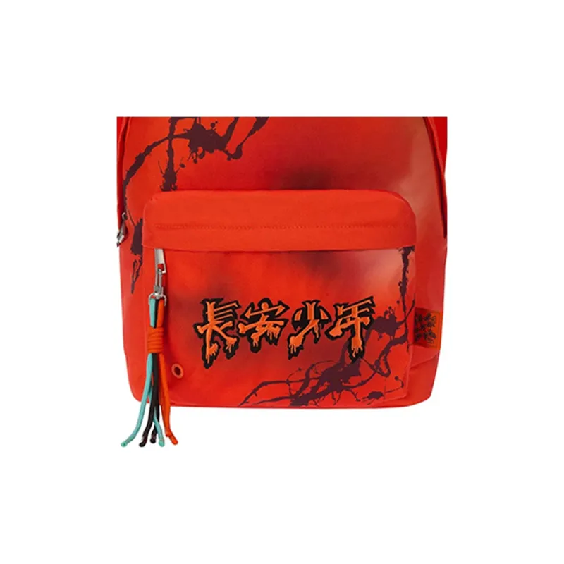LiNing Polyester Shoulder Bag Backpack Regular Unisex Neon Vibrant Orange-3