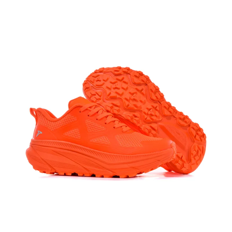 TREEPERI Cushioning, Slip Resistant, Lightweight, Height Enhancing Low Top Running Shoes Unisex Fluorescent Orange-1