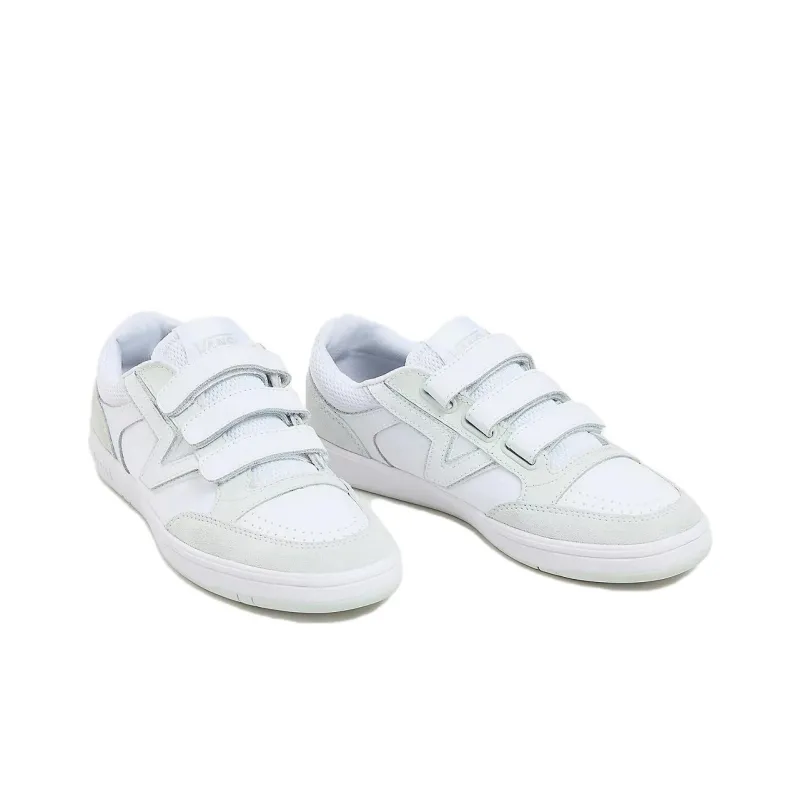 Vans Lowland Comfycush Anti Slip Wear Resistant Low Top Skateboard Shoes Unisex White Green-2