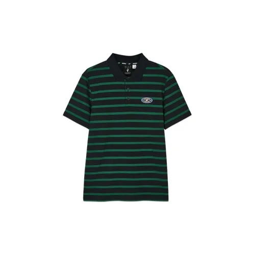 Skechers Polo Shirts Men Constant Green/Black Striped/04AM