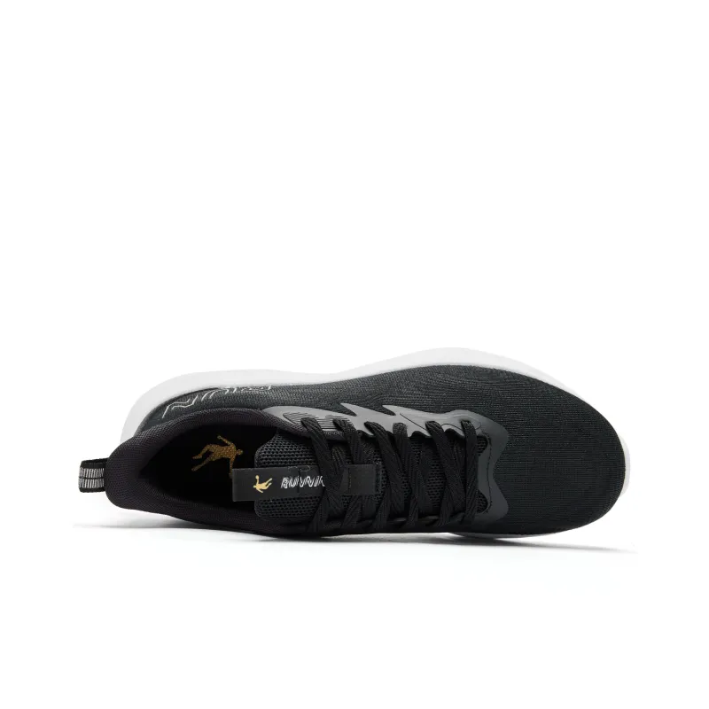 QIAODAN Yuebu 2.0 Cushioning Abrasion Resistant Lightweight Low Top Q COZY SOFT Casual Running Shoes Men's Black White-3