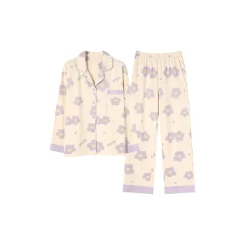 Follow The United States Pajama Set Women's Romantic Purple