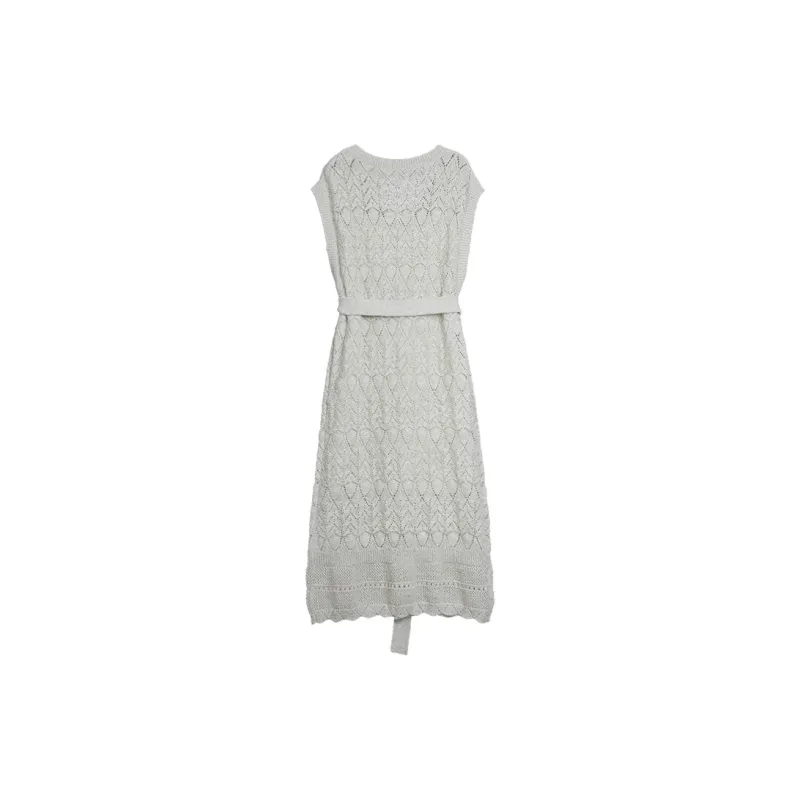 ELLE Summer New Arrival Sleeveless Skirt Women's Light Green-1
