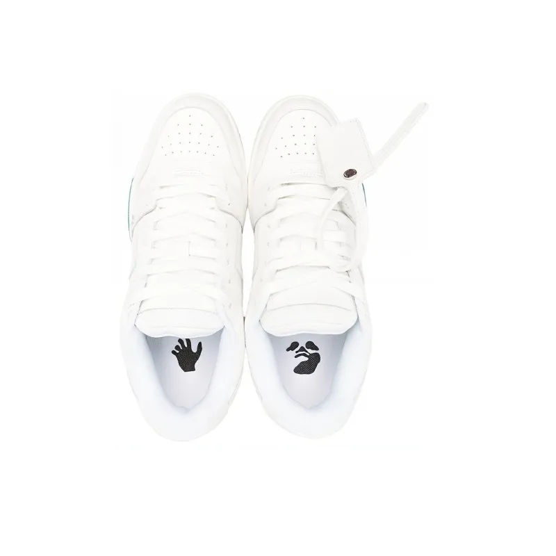 OFF WHITE Out Of Office Low Top For Walking Sneaker 'White Green' Women's-3