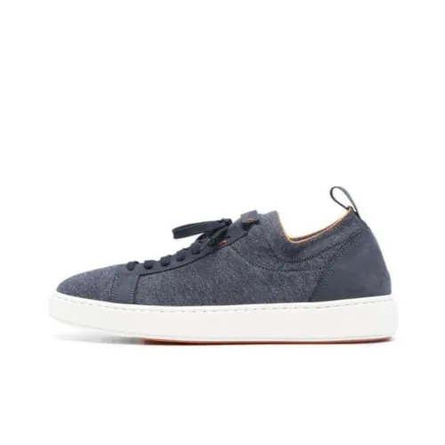 Santoni Low-top Leather Sneakers