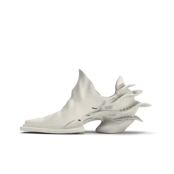 Scry Casual Shoes Unisex Mid Top White