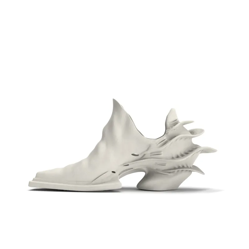 Scry Casual Shoes Unisex Mid Top White-0