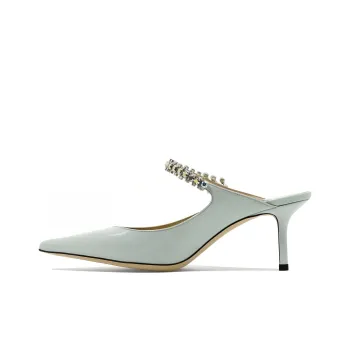 Jimmy Choo Bing Closed Toe Slippers Women's Light Blue