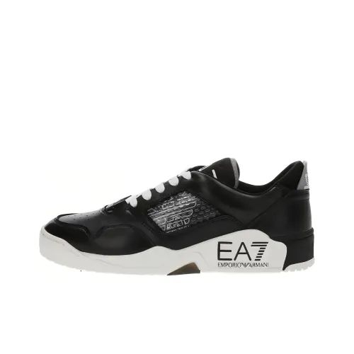 EMPORIO ARMANI EA7 Skateboard Shoes Unisex Low-Top Black