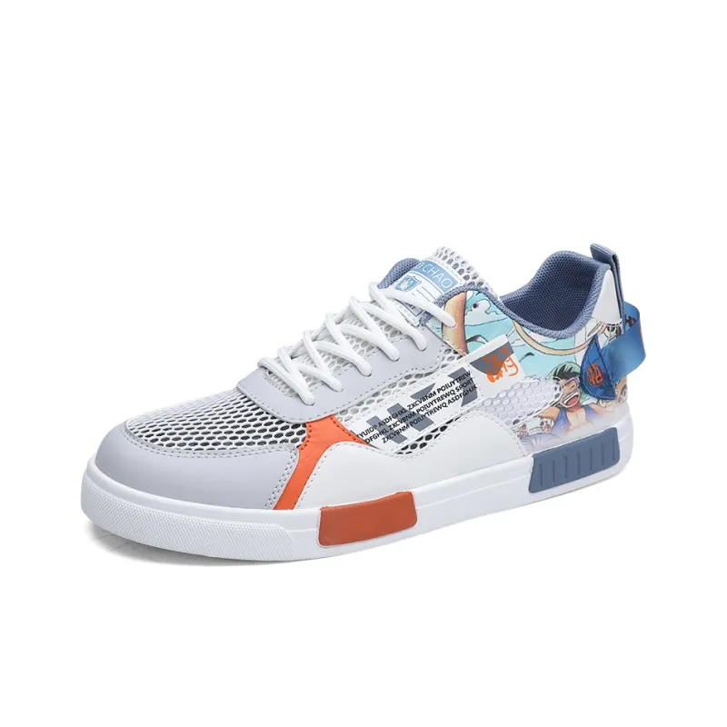 PLAY COBBLER Slip-Resistant Lightweight Breathable Low-Top Skateboard Shoes Men's-1