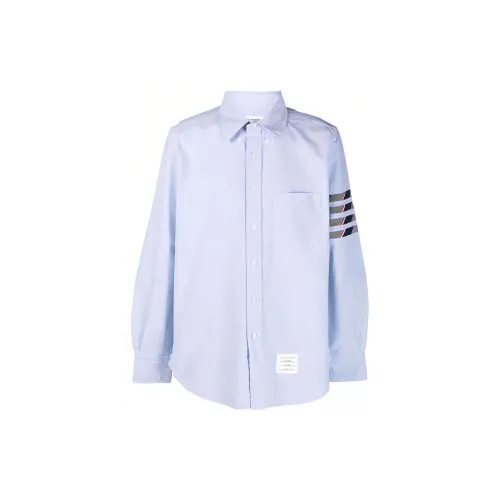 THOM BROWNE Shirts Men Blue