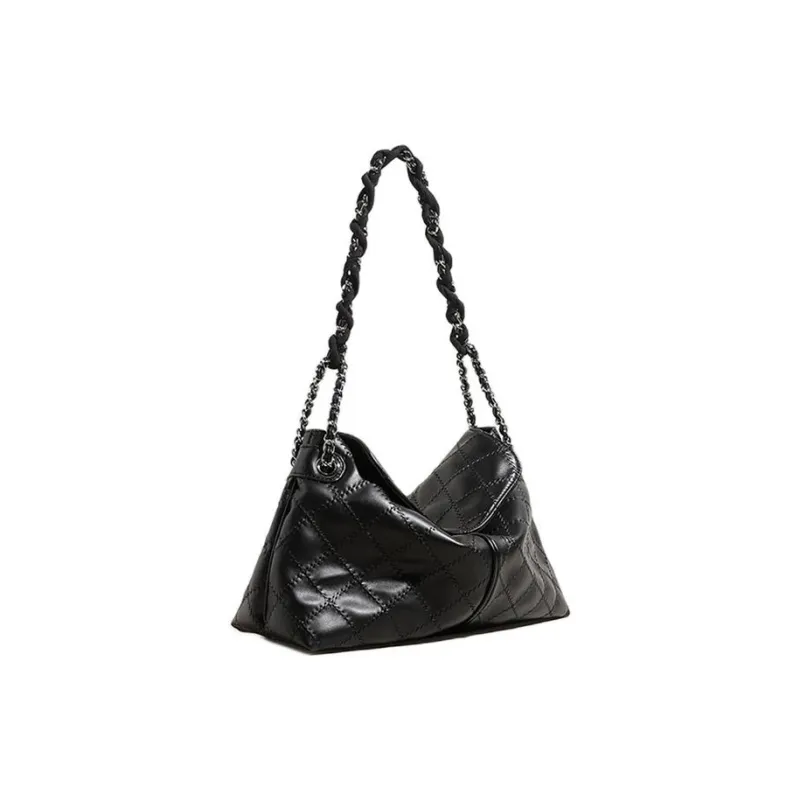 ROSEROOEN Calfskin Handbag Shoulder Bag Regular Women's Black/Ecru-1