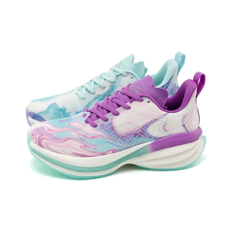 ONEMIX Wu Shuang Running Shoes Unisex Mismatched Color Blue & White Purple Rhythm-0