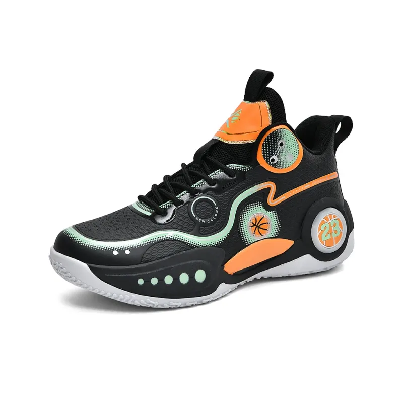 Black tailed Deer Cushioning, Slip Resistant, And Abrasion Resistant High Top Basketball Shoes Unisex-8