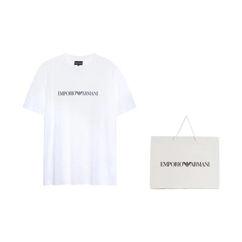 EMPORIO ARMANI Logo Printed Crewneck T Shirt-2