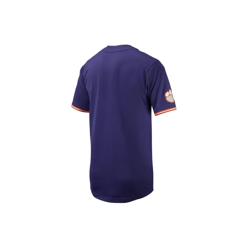 Nike Clemson Men's Nike College Replica Baseball Jersey-1