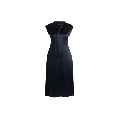 HUGO BOSS Sleeveless Dresses Women's Dark Blue