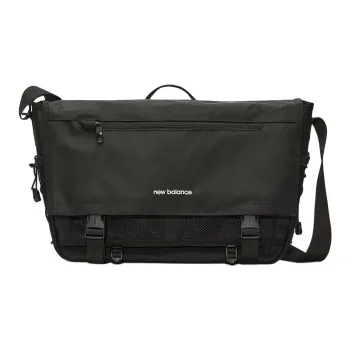 New Balance Nylon Messenger Bag, Crossbody Bag Regular Men's Black
