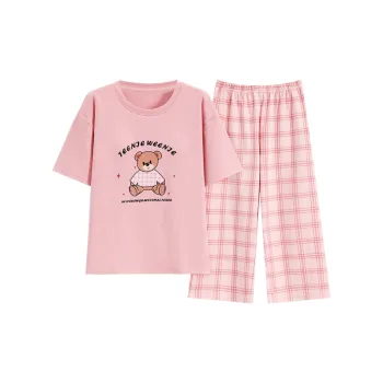 The Story Of The Flower Season Pajama Set Women's Pink